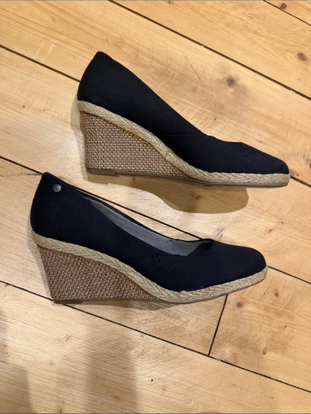 Life Stride Black Wedge Espadrille - Picture 5 of 5